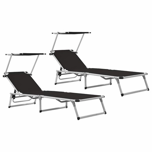 Vidaxl klappbare sonnenliegen - vidaxl,