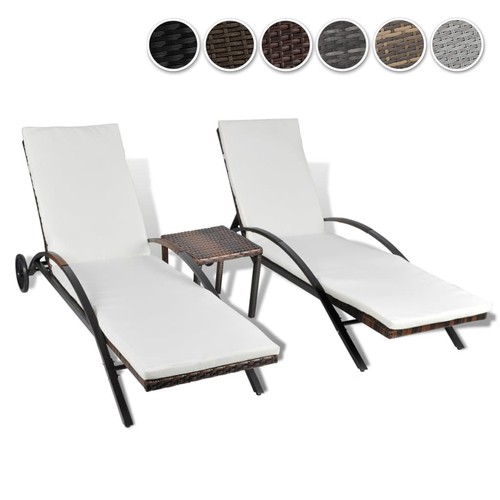 Poly rattan sonnenliegen - poly,
