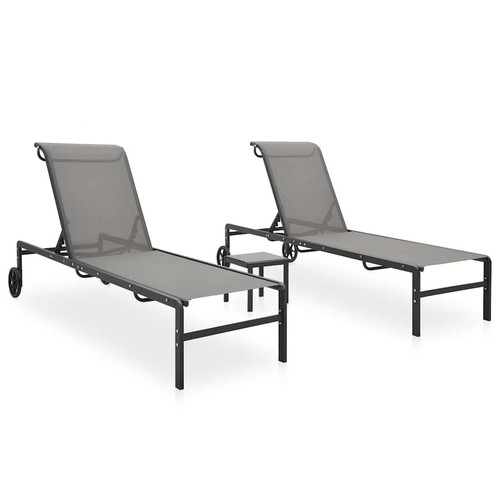 Sonnenliegen stk mit tisch - sonnenliegen,