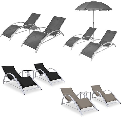 Sonnenliegen mit tisch - mit,