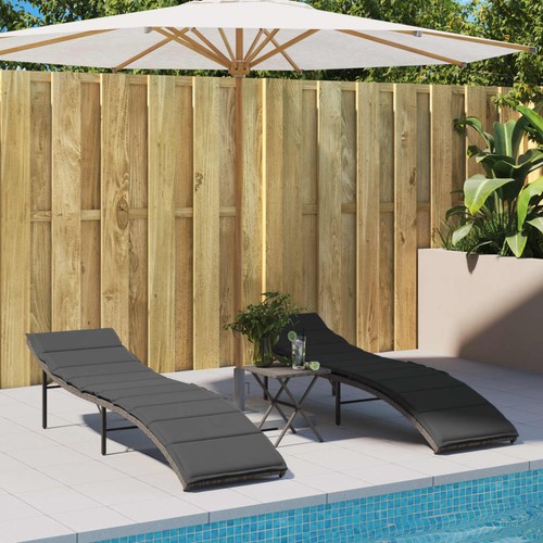 Vidaxl sonnenliegen stk mit - 2, stk.