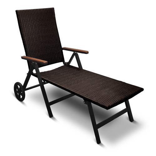 Aluminium polyrattan rollliege - polyrattan,