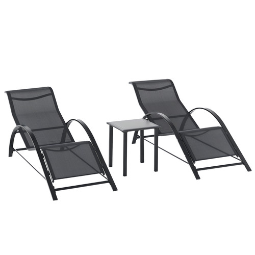 Sonnenliege mit tisch - sonnenliege,