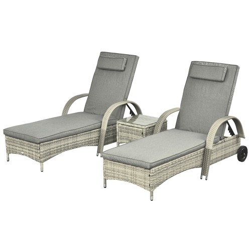 Polyrattan sonnenliege tisch - sonnenliege,